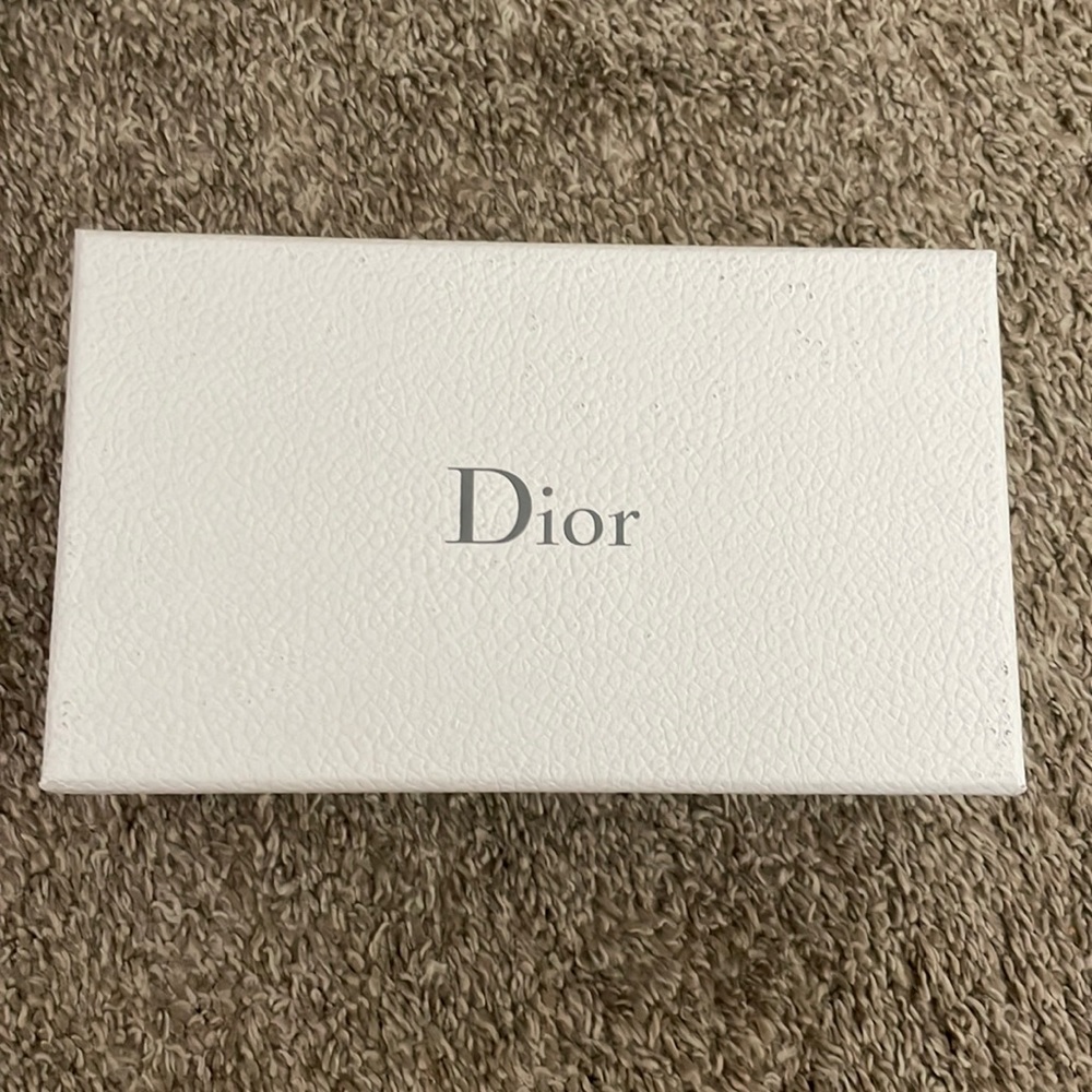 Dior white box 8.5 l by 5 H by 2 W inches
